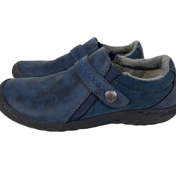 JBU by Jambu Blakely Encore Embroidered Comfort Shoes Plush Lined Memory Foam - Picture 2 of 11